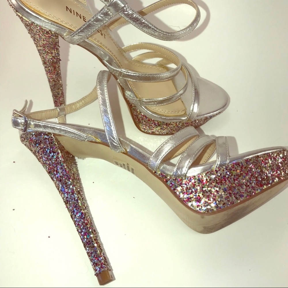 Nine West Glitter Heels